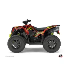   Karosszéria védő dekor matrica készlet Quad POLARIS Lifter Piros/Sárga Széria