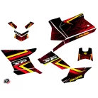 Karosszéria védő dekor matrica készlet Quad POLARIS Rock Piros/Sárga Széria