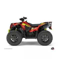   Karosszéria védő dekor matrica készlet Quad POLARIS Visor Piros/Sárga Széria