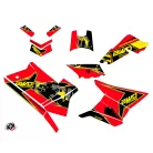 Karosszéria védő dekor matrica készlet Quad POLARIS Visor Piros/Sárga Széria