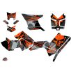   Karosszéria védő dekor matrica készlet Quad POLARIS Evil Szürke/Narancs Széria