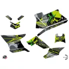 Karosszéria védő dekor matrica készlet Quad POLARIS Evil Szürke/Zöld Széria