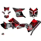 Karosszéria védő dekor matrica készlet Quad POLARIS Evil Szürke/Piros Széria