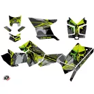 Karosszéria védő dekor matrica készlet Quad POLARIS Evil Szürke/Zöld Széria