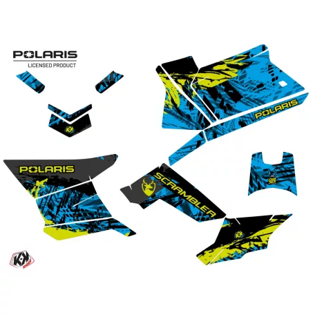 Karosszéria védő dekor matrica készlet Quad POLARIS Chaser Kék Széria