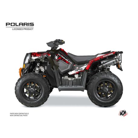 Karosszéria védő dekor matrica készlet Quad POLARIS Chaser Fehér Széria