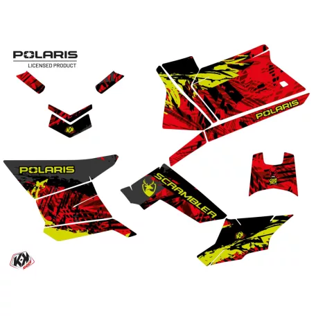 Karosszéria védő dekor matrica készlet Quad POLARIS Chaser Fekete Széria