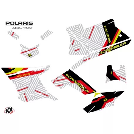 Karosszéria védő dekor matrica készlet Quad POLARIS Epik Fehér Széria