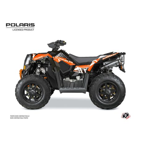 Karosszéria védő dekor matrica készlet Quad POLARIS Stun Fehér Széria