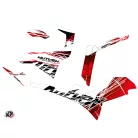 Karosszéria védő dekor matrica készlet Quad POLARIS Eraser Piros/Fehér Széria