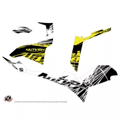   Karosszéria védő dekor matrica készlet Quad POLARIS Eraser fluo Sárga Széria