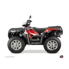 Karosszéria védő dekor matrica készlet Quad POLARIS Stage Piros Széria