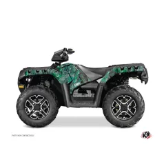   Karosszéria védő dekor matrica készlet Quad POLARIS Camo Zöld Széria