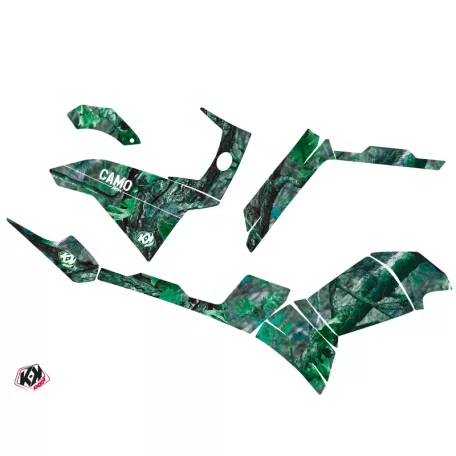 Karosszéria védő dekor matrica készlet Quad POLARIS Camo Zöld Széria