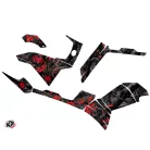 Karosszéria védő dekor matrica készlet Quad POLARIS Camo Fekete/Piros Széria