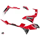 Karosszéria védő dekor matrica készlet Quad POLARIS Rock Piros Széria
