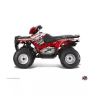 Karosszéria védő dekor matrica készlet Quad POLARIS Eraser Piros/Fehér Széria