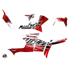   Karosszéria védő dekor matrica készlet Quad POLARIS Eraser Piros/Fehér Széria