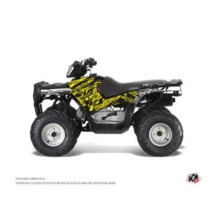   Karosszéria védő dekor matrica készlet Quad POLARIS Eraser fluo Sárga Széria