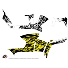   Karosszéria védő dekor matrica készlet Quad POLARIS Eraser fluo Sárga Széria