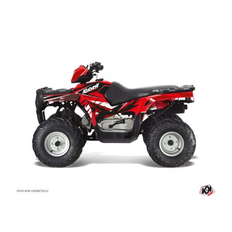 Karosszéria védő dekor matrica készlet Quad POLARIS Stage Piros Széria