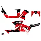 Karosszéria védő dekor matrica készlet Quad POLARIS Stage Piros Széria