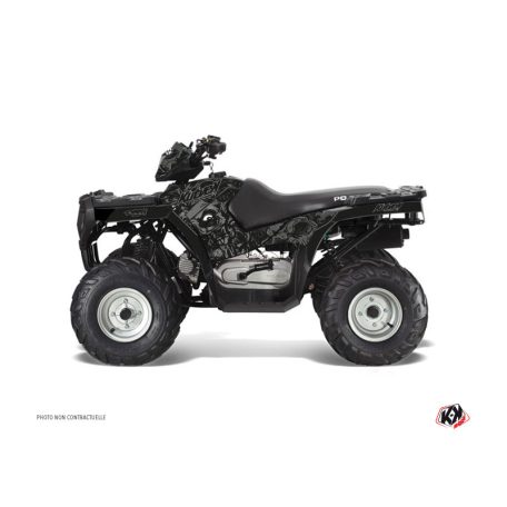 Karosszéria védő dekor matrica készlet Quad POLARIS Zombies dark Fekete Széria