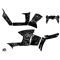   Karosszéria védő dekor matrica készlet Quad POLARIS Zombies dark Fekete Széria