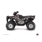 Karosszéria védő dekor matrica készlet Quad POLARIS Freegun eyed Szürke/Piros Széria