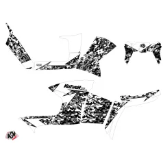  Karosszéria védő dekor matrica készlet Quad POLARIS Predator Fehér Széria