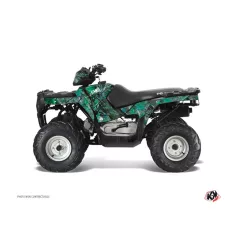   Karosszéria védő dekor matrica készlet Quad POLARIS Camo Zöld Széria