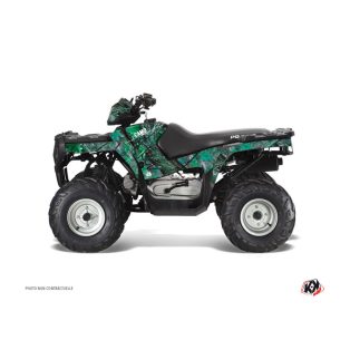   Karosszéria védő dekor matrica készlet Quad POLARIS Camo Zöld Széria