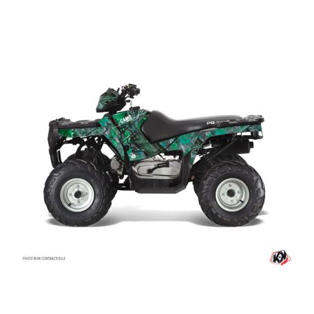 Karosszéria védő dekor matrica készlet Quad POLARIS Camo Zöld Széria