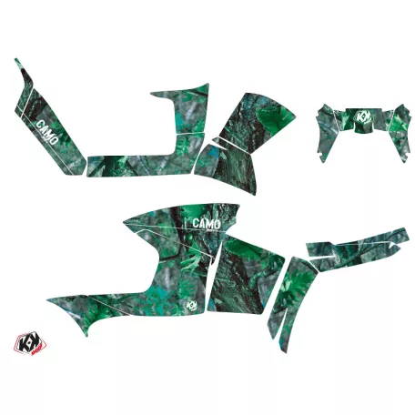 Karosszéria védő dekor matrica készlet Quad POLARIS Camo Zöld Széria