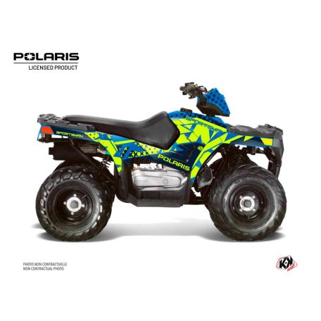 Karosszéria védő dekor matrica készlet Quad POLARIS Stun Kék Széria