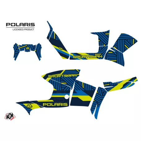 Karosszéria védő dekor matrica készlet Quad POLARIS Epik Kék Széria