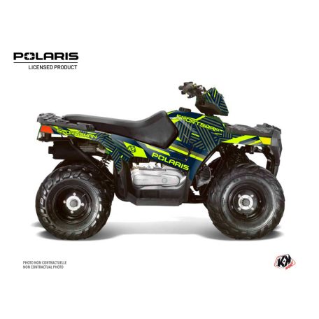 Karosszéria védő dekor matrica készlet Quad POLARIS Epik Zöld Széria