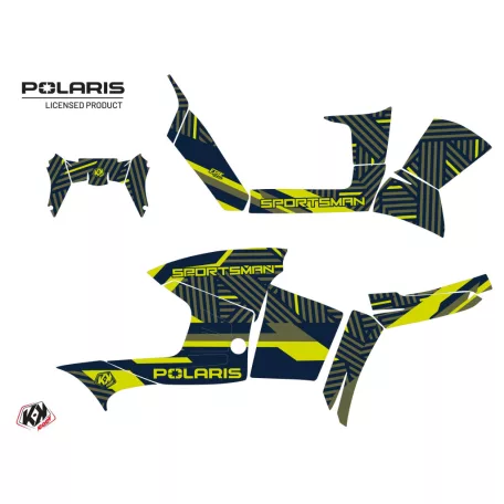 Karosszéria védő dekor matrica készlet Quad POLARIS Epik Zöld Széria