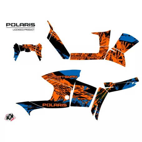 Karosszéria védő dekor matrica készlet Quad POLARIS Chaser Kék Széria