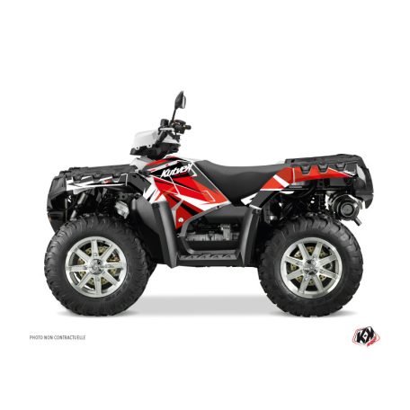 Karosszéria védő dekor matrica készlet Quad POLARIS Stage Piros Széria