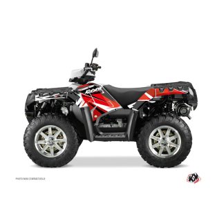   Karosszéria védő dekor matrica készlet Quad POLARIS Stage Piros Széria