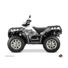 Karosszéria védő dekor matrica készlet Quad POLARIS Predator Fehér Széria