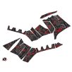   Karosszéria védő dekor matrica készlet Quad POLARIS Camo Fekete/Piros Széria
