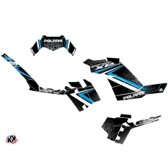   Karosszéria védő dekor matrica készlet Quad POLARIS Rock Fekete/Kék Széria
