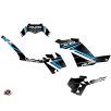   Karosszéria védő dekor matrica készlet Quad POLARIS Rock Fekete/Kék Széria