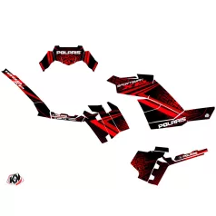   Karosszéria védő dekor matrica készlet Quad POLARIS Rock Fekete/Piros Széria