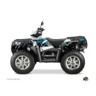 Karosszéria védő dekor matrica készlet Quad POLARIS Visor Kék Széria