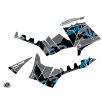   Karosszéria védő dekor matrica készlet Quad POLARIS Visor Fekete/Kék Széria
