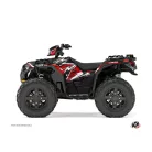 Karosszéria védő dekor matrica készlet Quad POLARIS Jungle Fekete/Piros Széria