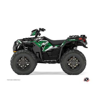   Karosszéria védő dekor matrica készlet Quad POLARIS Jungle Fekete/Zöld Széria